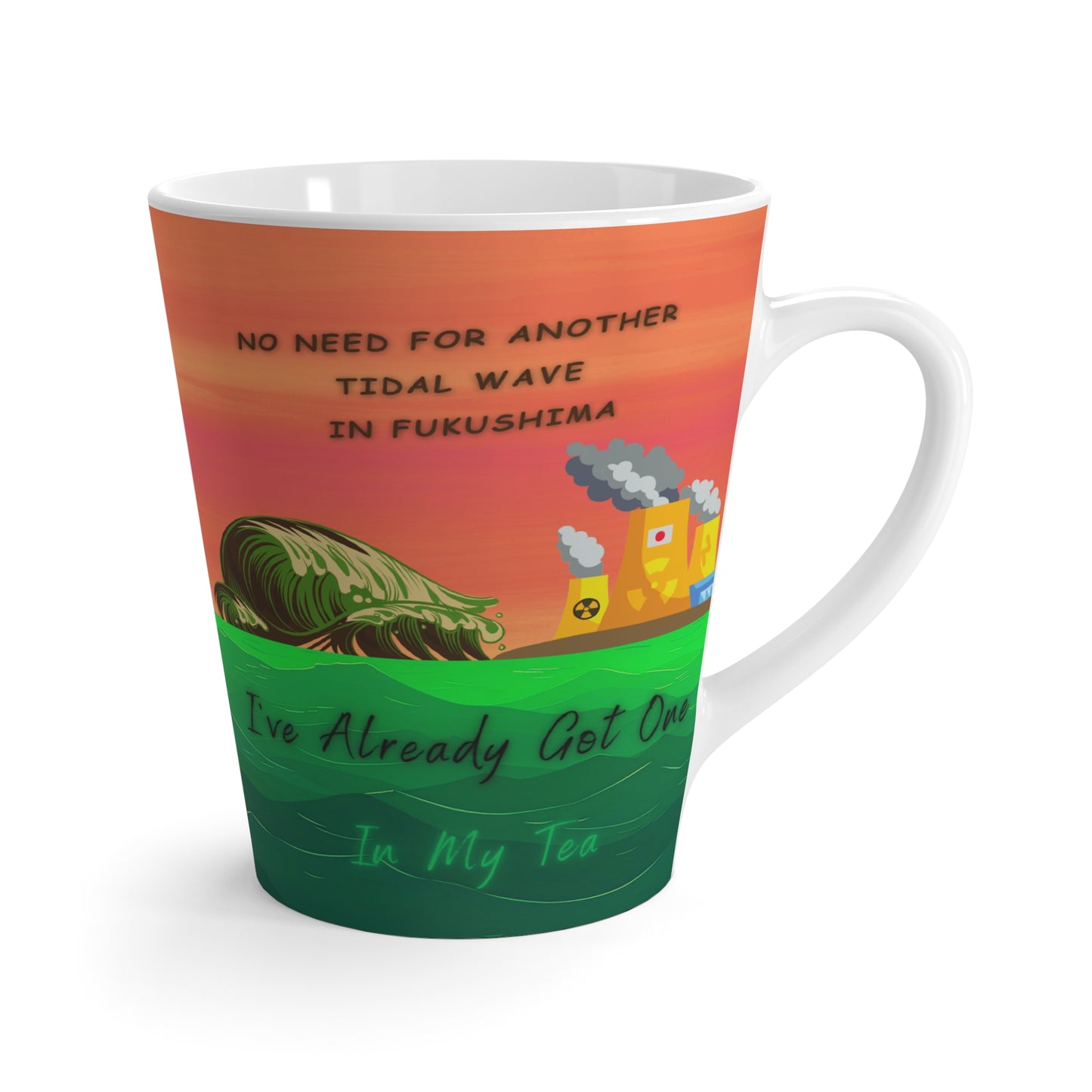 Green Tidal Wave - Latte Mug