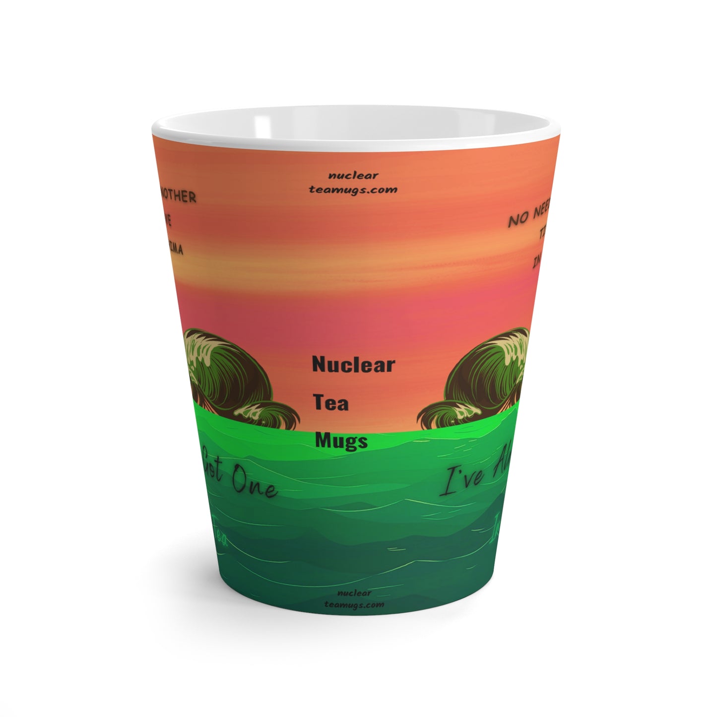Green Tidal Wave - Latte Mug