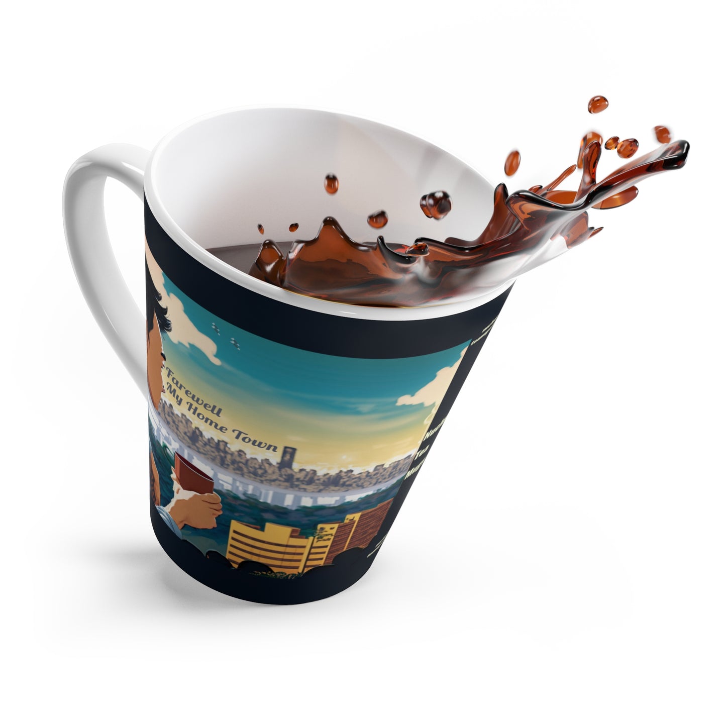 Farewell, My Home Town - Latte Mug