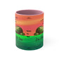 Green Tidal Wave - Accent Mug