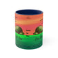 Green Tidal Wave - Accent Mug